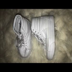 Vans high tops white size 6 women’s